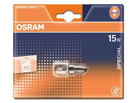 Osram Horno Bombilla Incandescente, E14, 15 watts, Trasparente, 1 Unidad Embalaje Deteriorado Online Sale