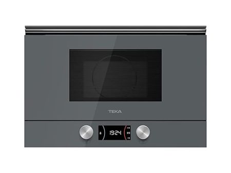 Teka 112030002 Microondas de integración con base cerámica Urban Colors Edition, Capacidad 22L, ML 8220 BIS, Cristal Stone grey, 28 x 35 x 22 cm Reacondicionado Sale