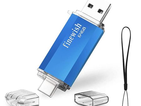 Tipo C Memoria USB 64gb, Pen Drive USB C 64 GB 2 en 1 Tipo C Y USB 2.0 Memoria Flash 64gb para Smartphones Android, Windows, Android, Pc, Tabletas, Almacenamiento DE Datos Externo Etc (Azul) Embalaje Deteriorado Online