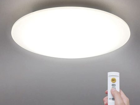 Plafón LED de Techo Iris Ohyama - 40W, 5000LM, Ra80, Brillo Regulable, Modo de Reposo, Mando a Distancia - Ideal para Dormitorios y Salones - Modelo Ceiling Light Dim CL12D-5.0G en Color Blanco Supply