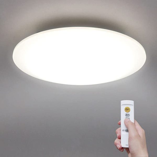 Plafón LED de Techo Iris Ohyama - 40W, 5000LM, Ra80, Brillo Regulable, Modo de Reposo, Mando a Distancia - Ideal para Dormitorios y Salones - Modelo Ceiling Light Dim CL12D-5.0G en Color Blanco Supply